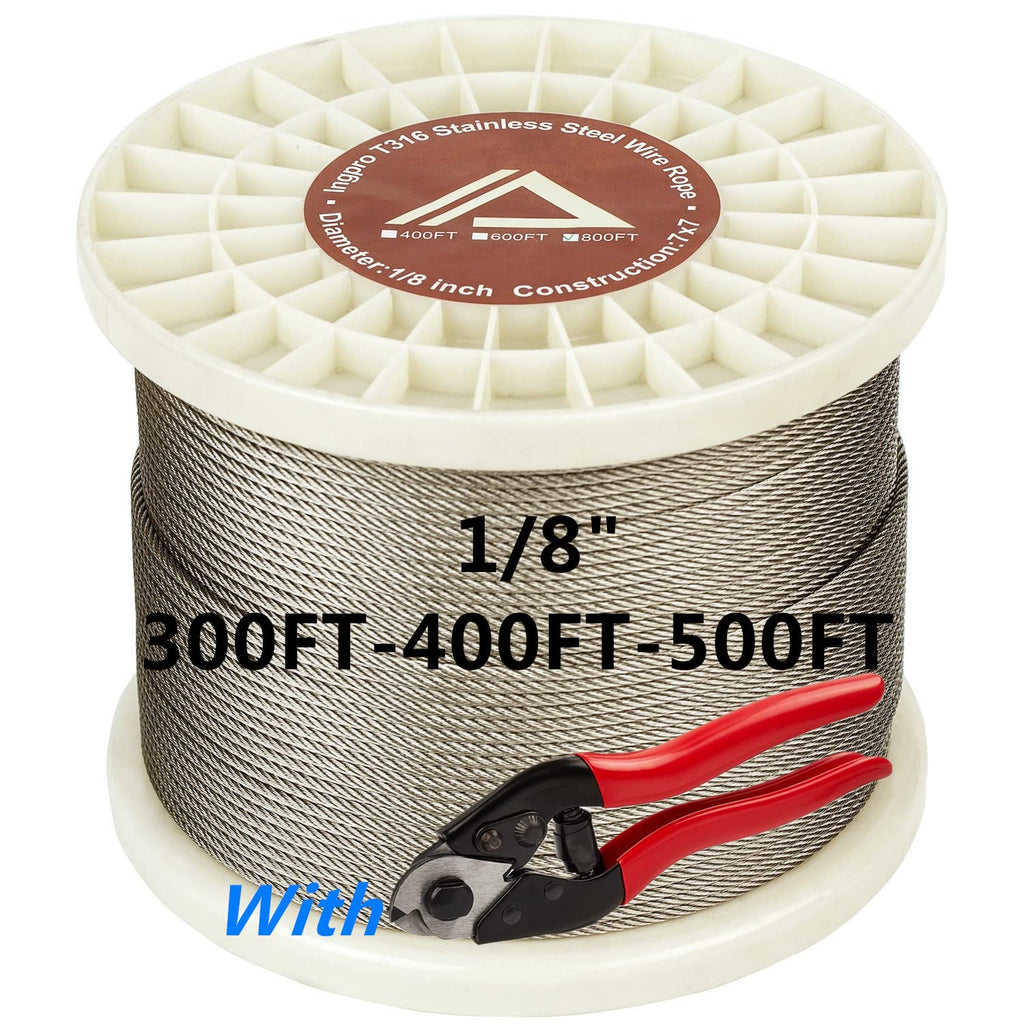 316 Stainless Steel Cable Wire Rope 7x7 500FT D65822