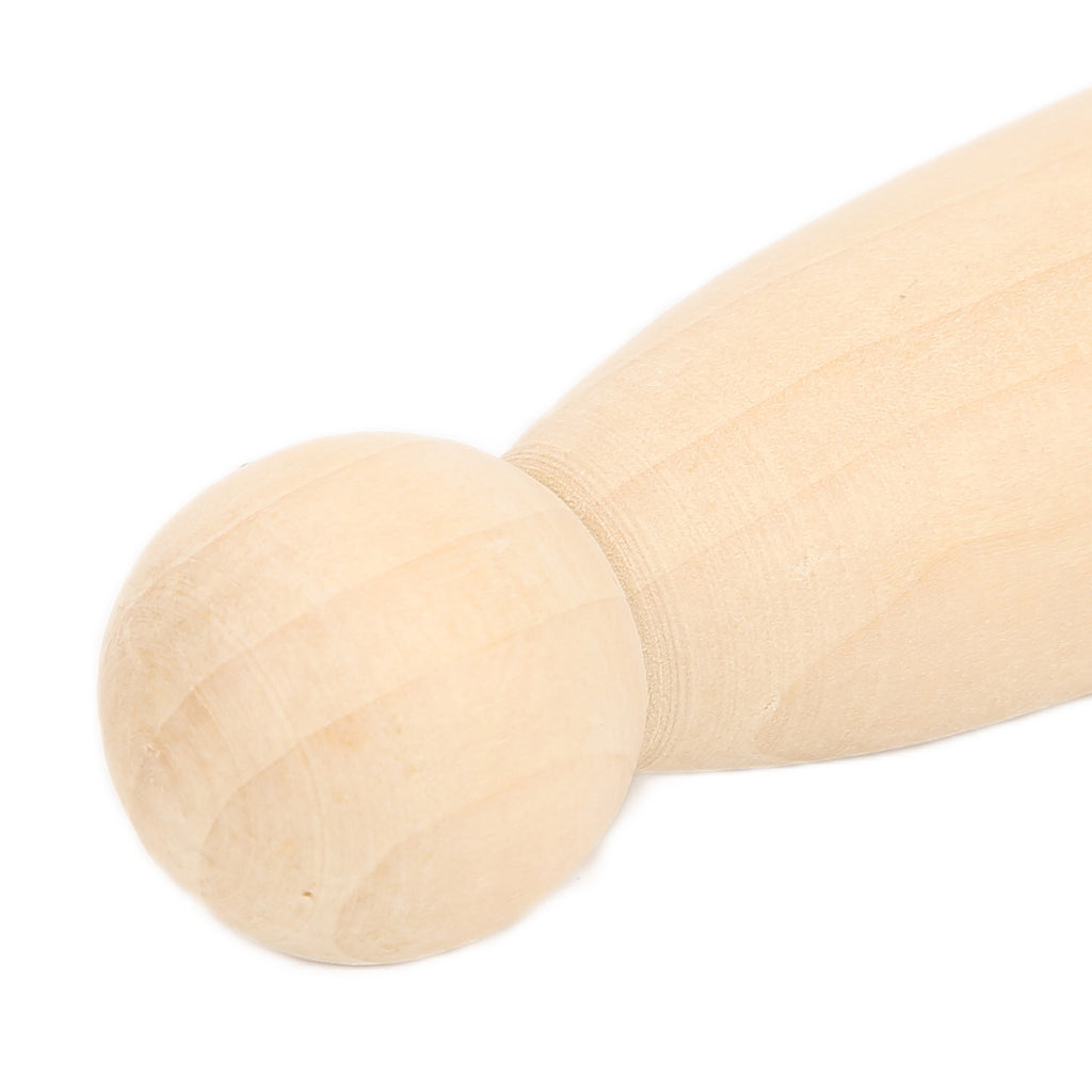 10Pcs Unfinished Wooden Peg Dolls for Kids DIY Craft 75mm / 3.0in H573532