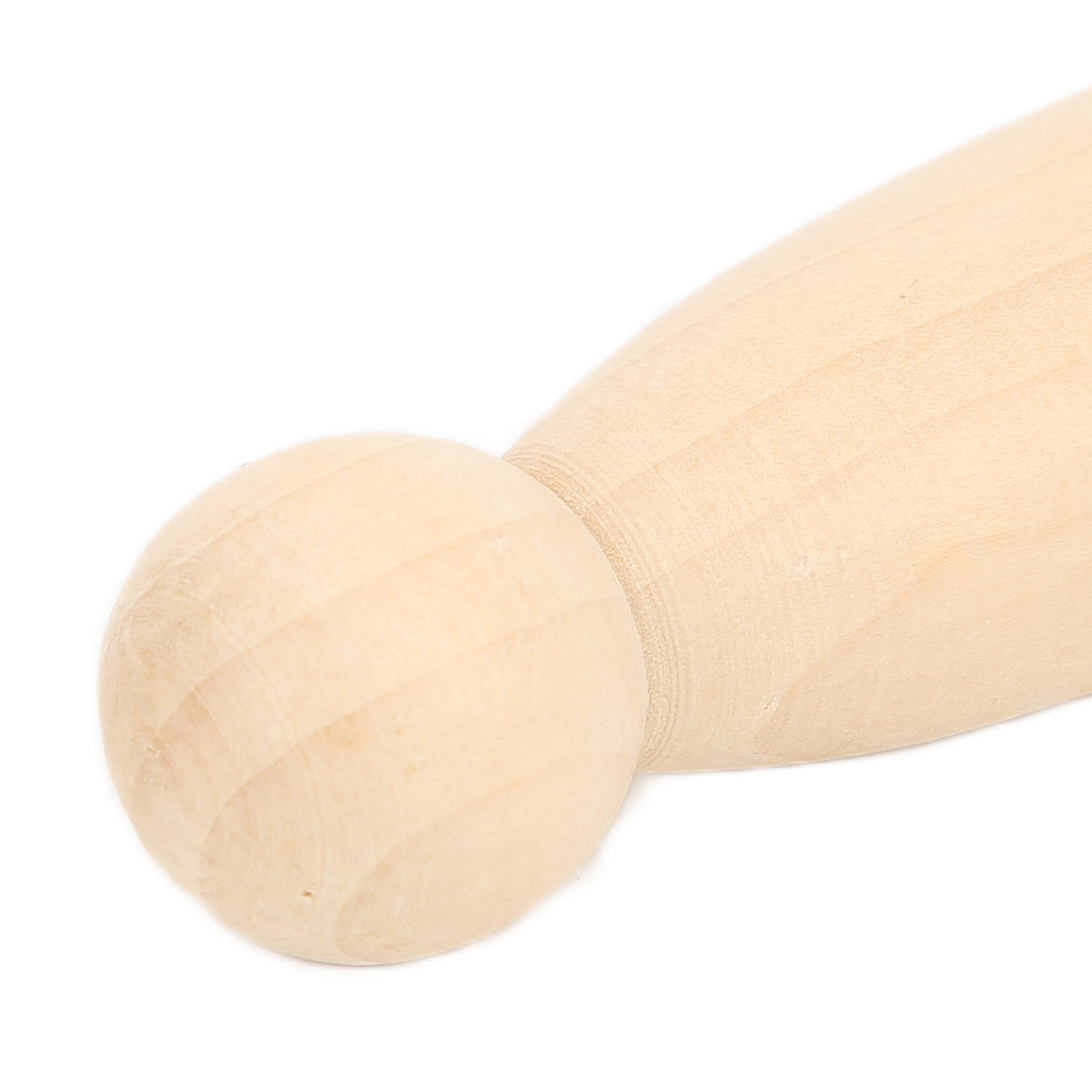 10Pcs Unfinished Wooden Peg Dolls for Kids DIY Craft 75mm / 3.0in H573532