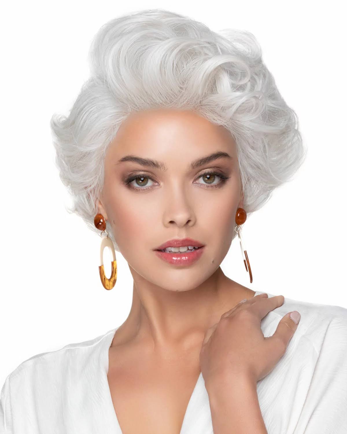 Tapered Curls Lace Front Wig Synthetic M57509