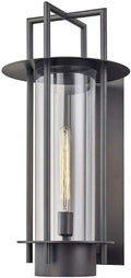 Bronze Wall Sconce with Clear Glass U28366