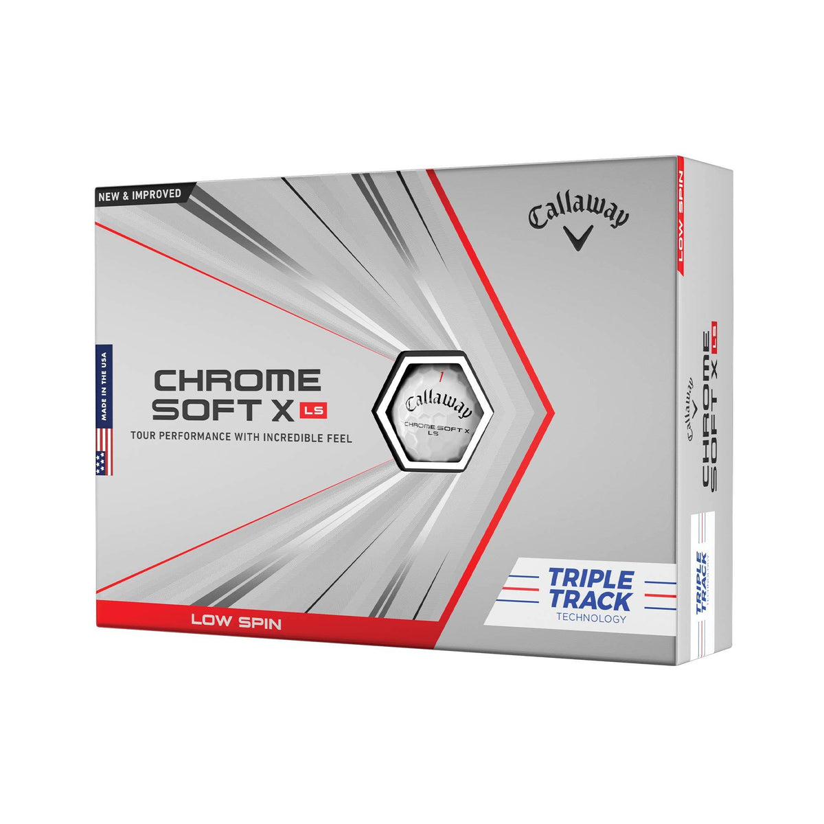 White Triple Track Golf Balls I74314