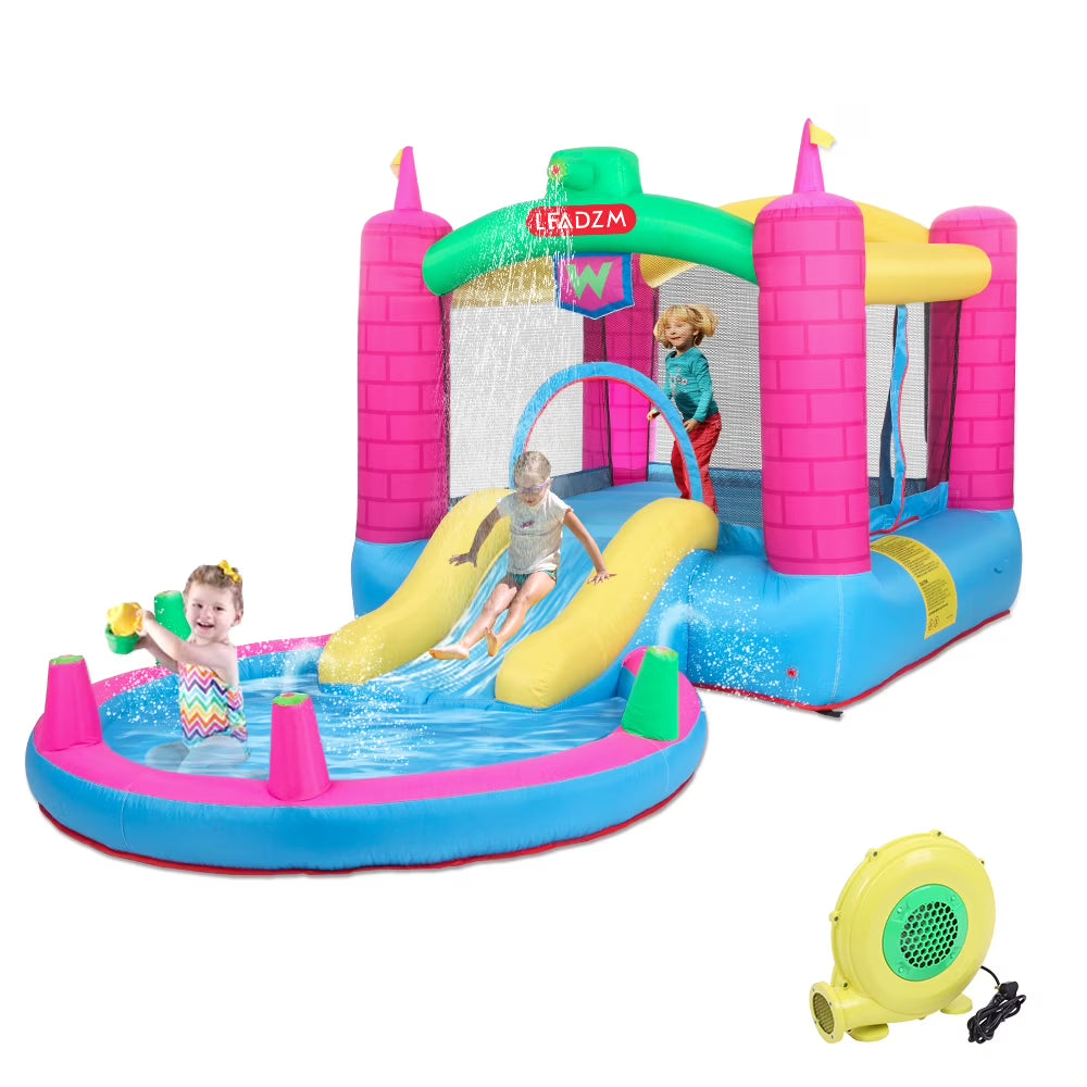 12.5' x 6.7' x 6.2' Inflatable Bounce House with 350W Air Blower M393616