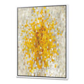 Yellow Explosion Blocks Framed Canvas, 16 inch x 32 inch U455