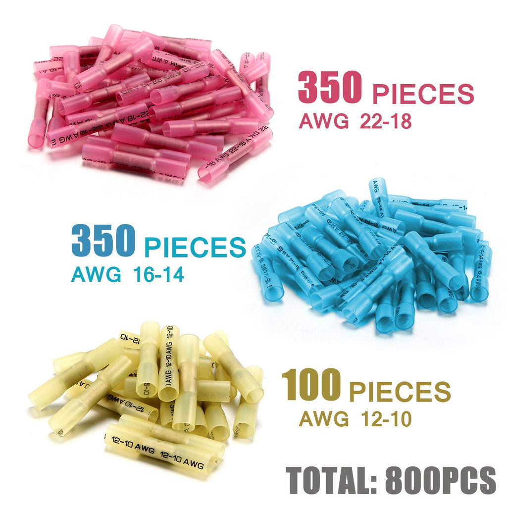 800 PCS Waterproof Insulated Copper Wire Connectors W249495