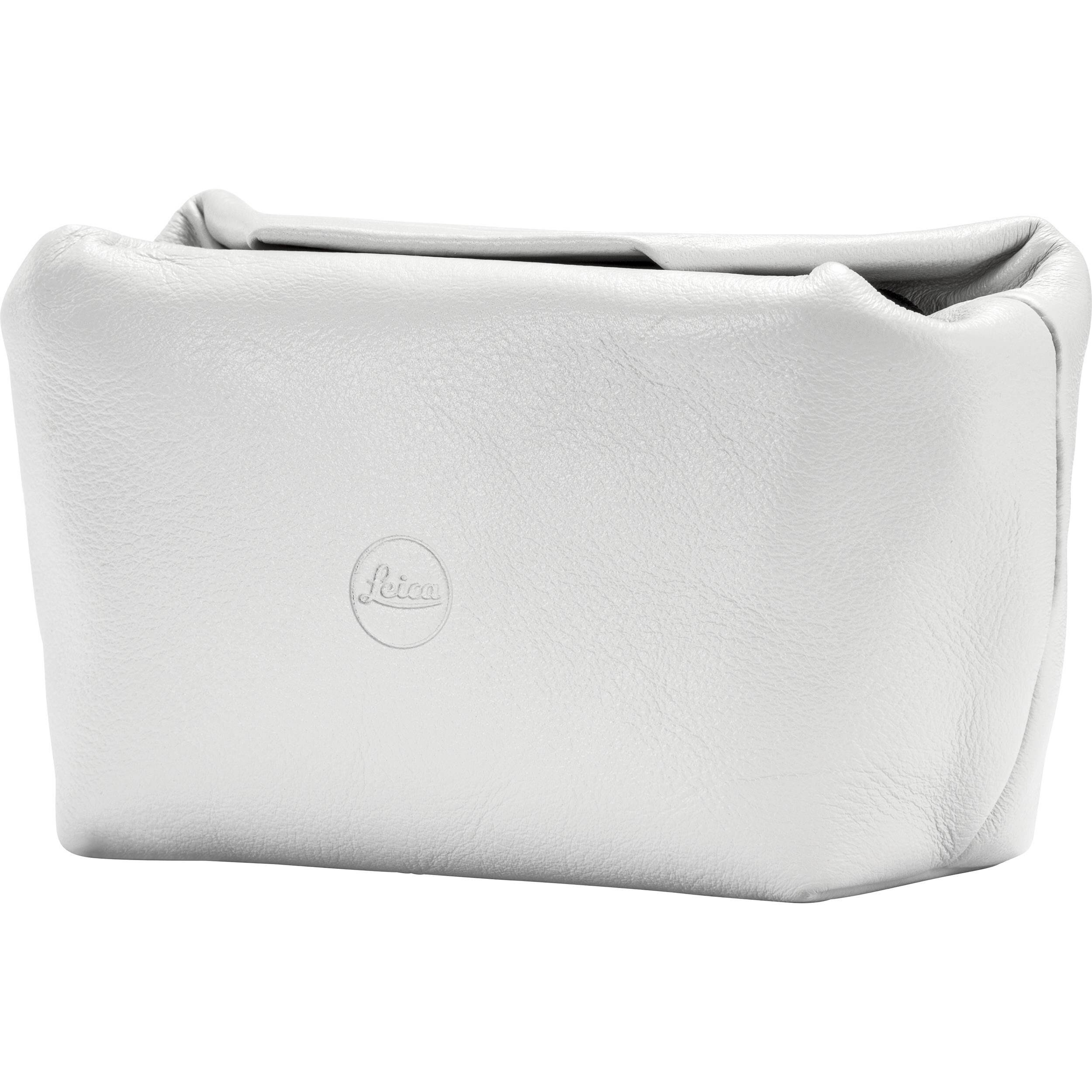 White Soft Leather Pouch F340
