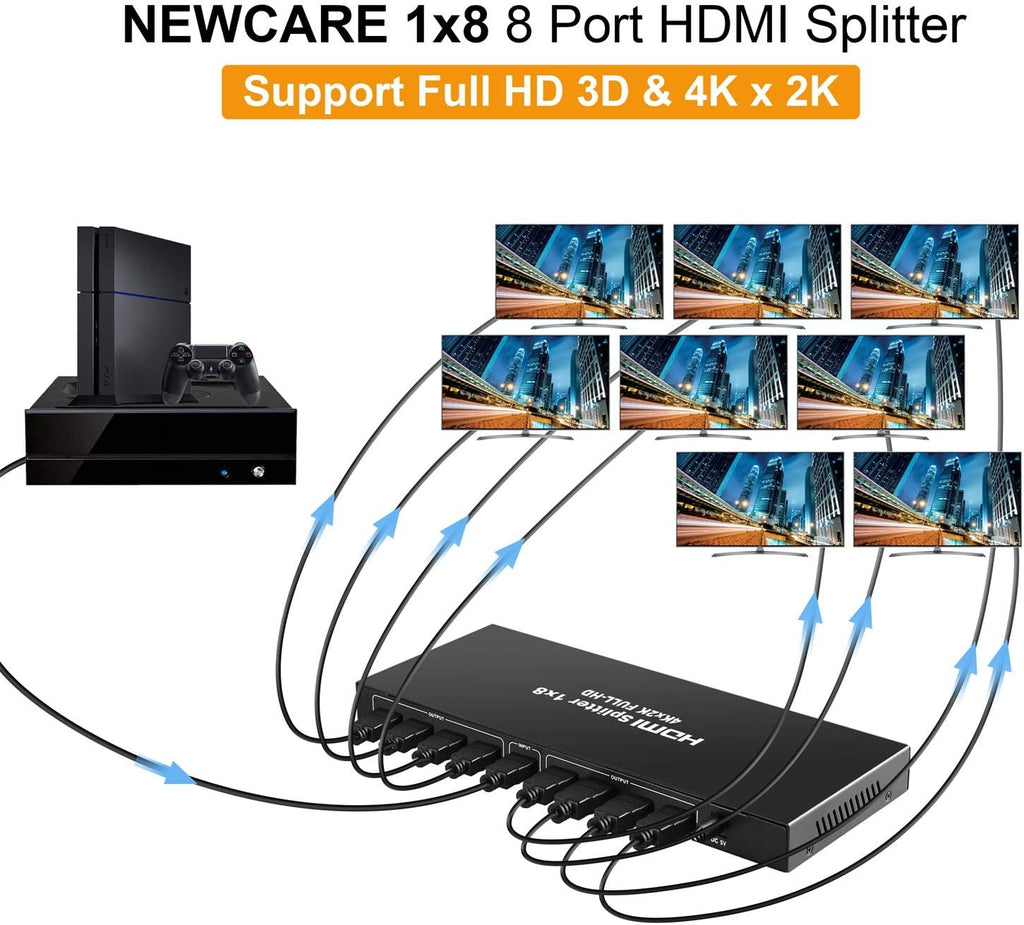 4K 1x8 HDMI Splitter Q186