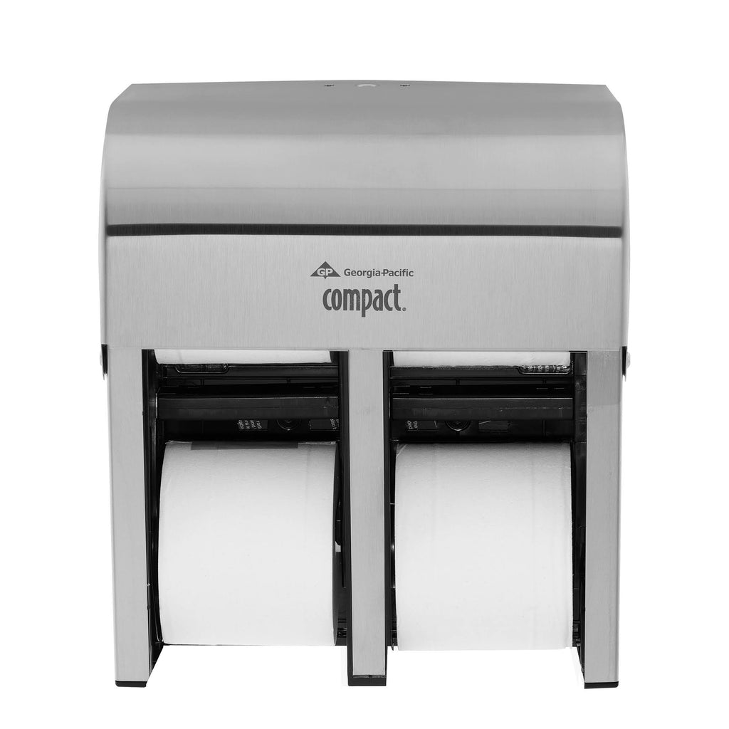 Compact Coreless Quad-Roll Vertical Bathroom Tissue Dispenser V4081