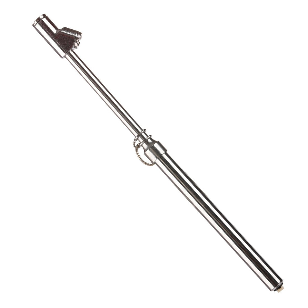 Tire Pressure Gauge 10-150PSI 100-1000KPa Dual Head Chucks Silver (10 Packs) Z8058