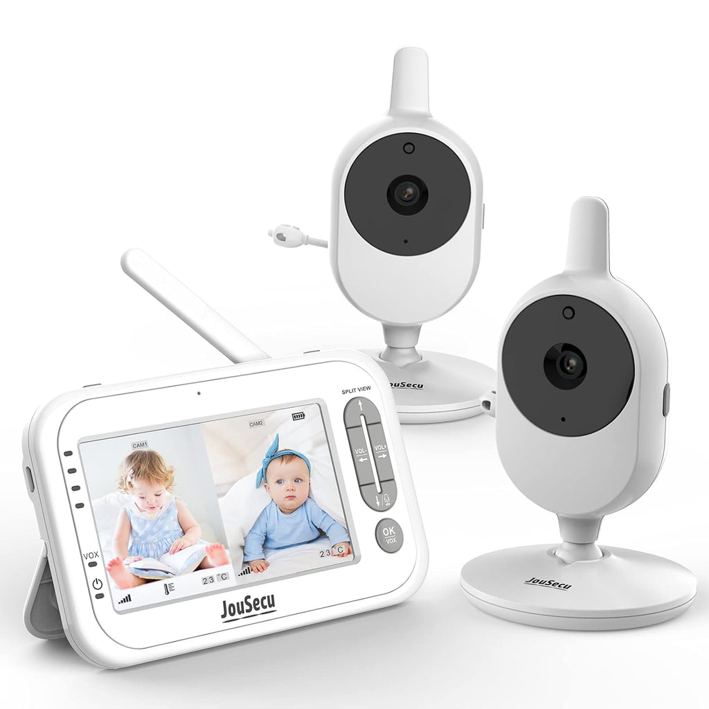 4.3 Inches LCD Split Screen Baby Monitor with Camera and Audio H85586