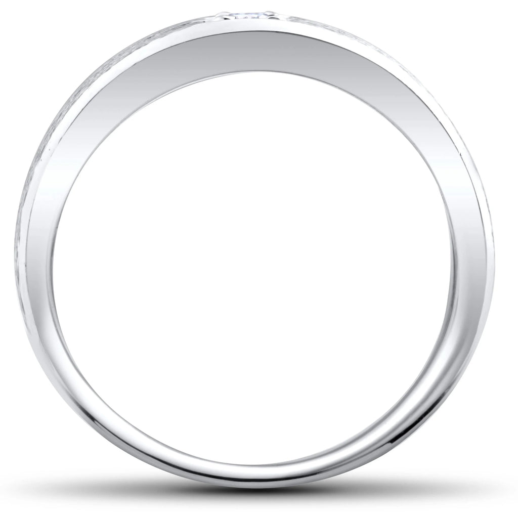 White Gold Solitaire Diamond Wedding Ring Y7149