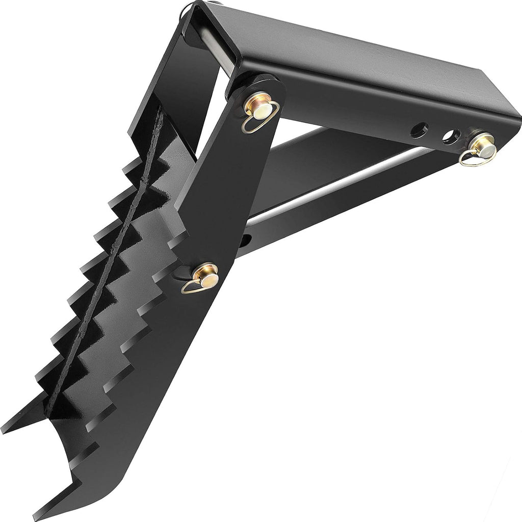 24 Backhoe Thumb, 1/2 Steel Thickness, Black Steel Weld On Thumb Attachments with 12mm Bolt-On Design E84539