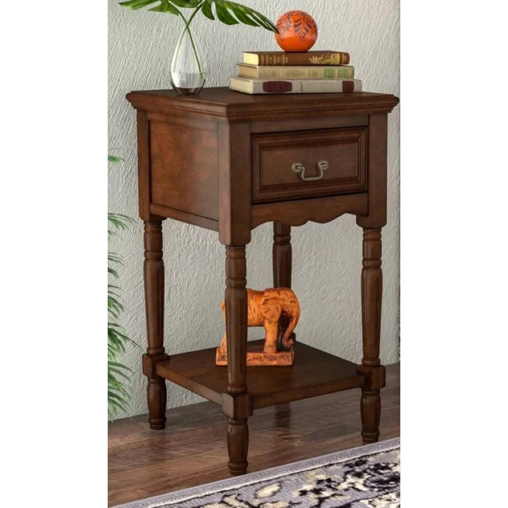 Antiqued Solid Wood Night Stand R803