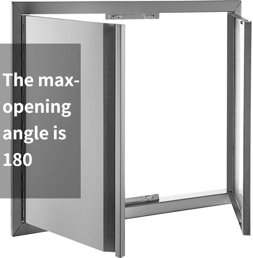 304 Stainless Steel Double Wall Vertical Door 36x21 Inch A86010