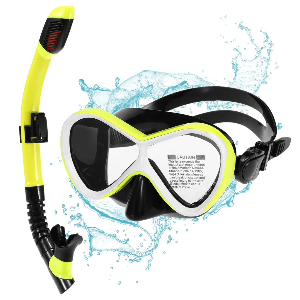 Professional Swimming Goggles with Dry Snorkel Tube Set B92020