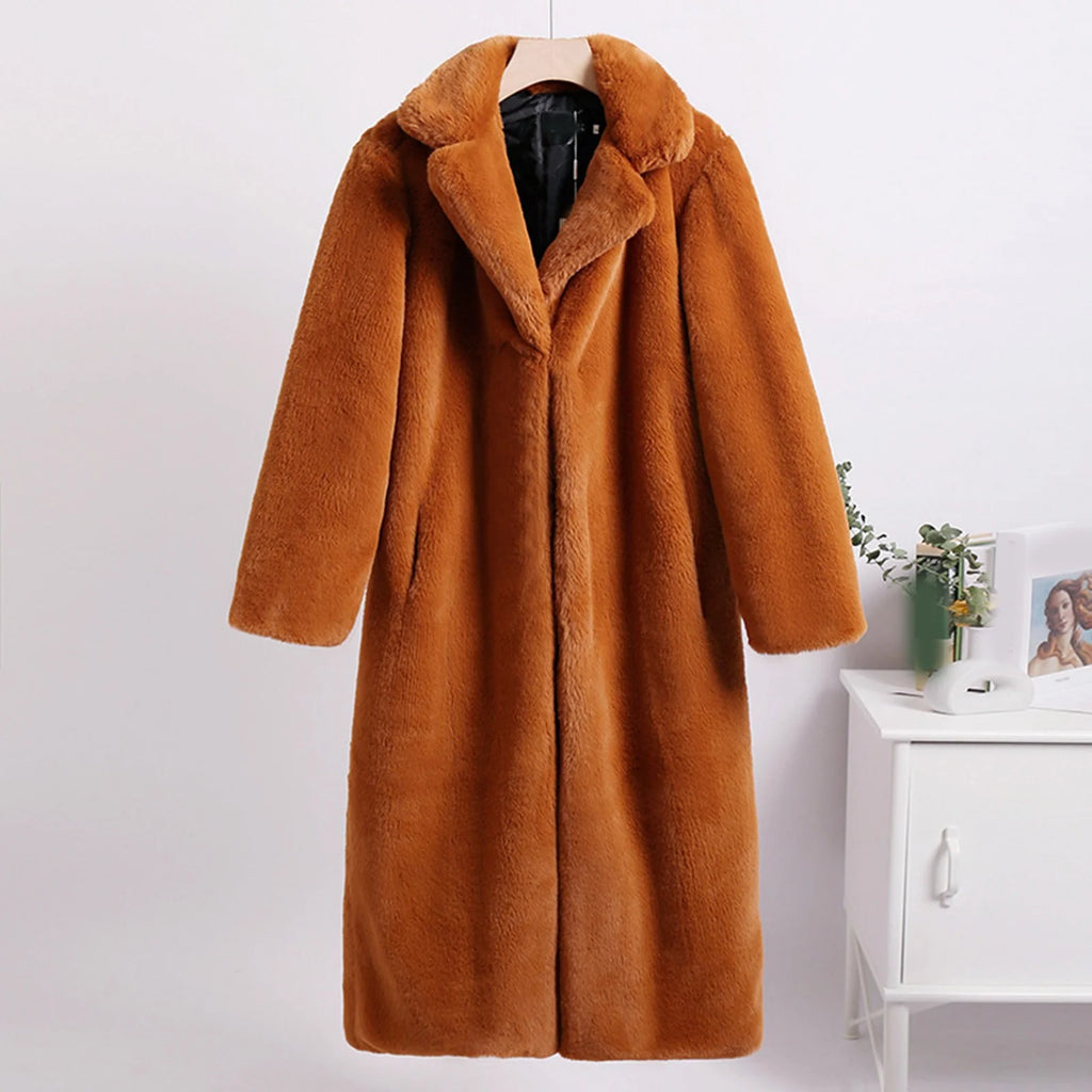 Pink Leather Hooded Winter Coat I9093