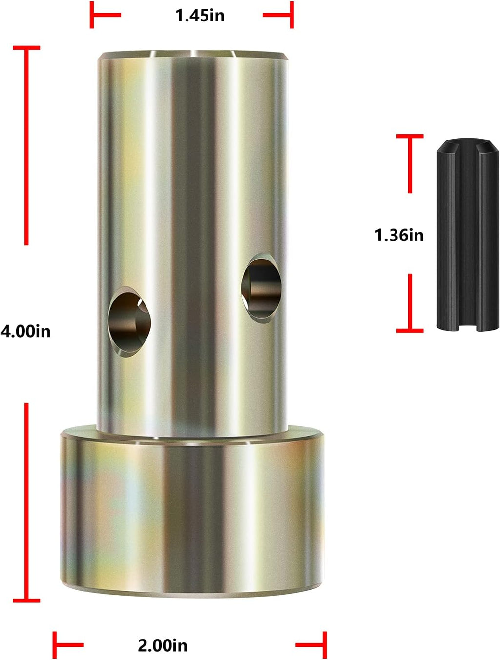 Pair of Cat 1 Quick Hitch Adapter Bushings Set for Category I 3-Point Tractors D837107
