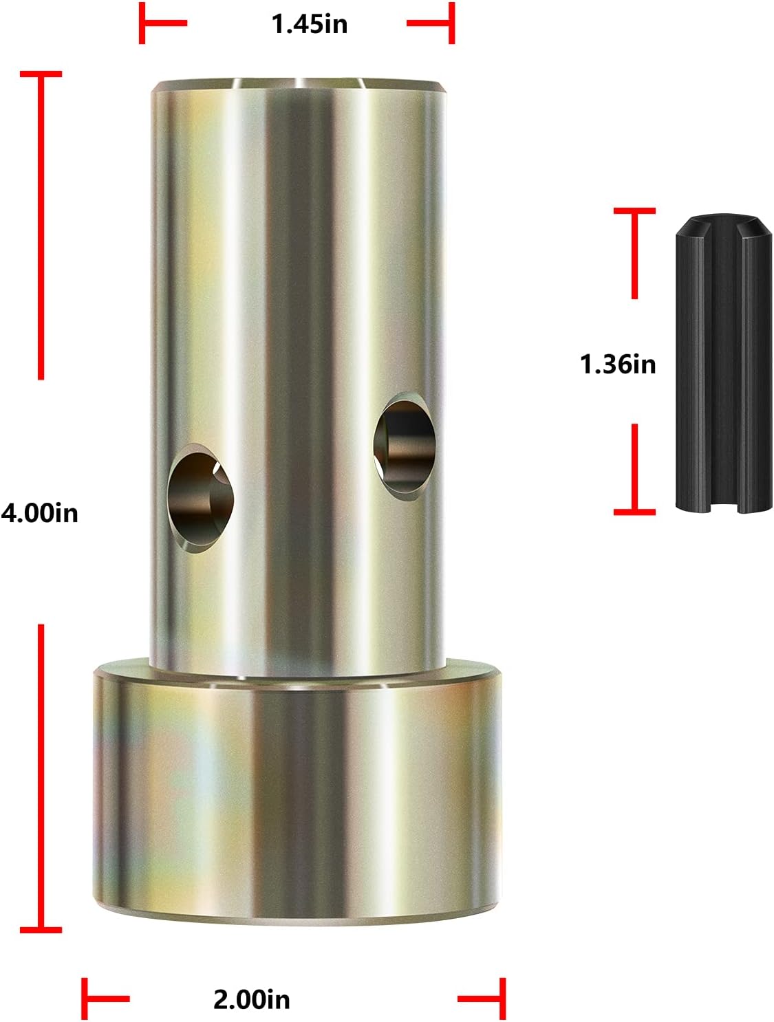 Pair of Cat 1 Quick Hitch Adapter Bushings Set for Category I 3-Point Tractors D837107