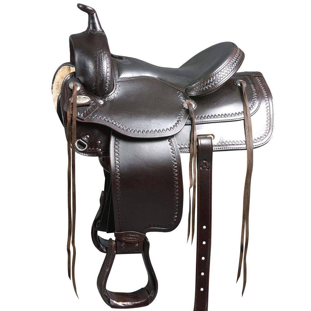 18x22 Leather Draft Horse Saddle R49011
