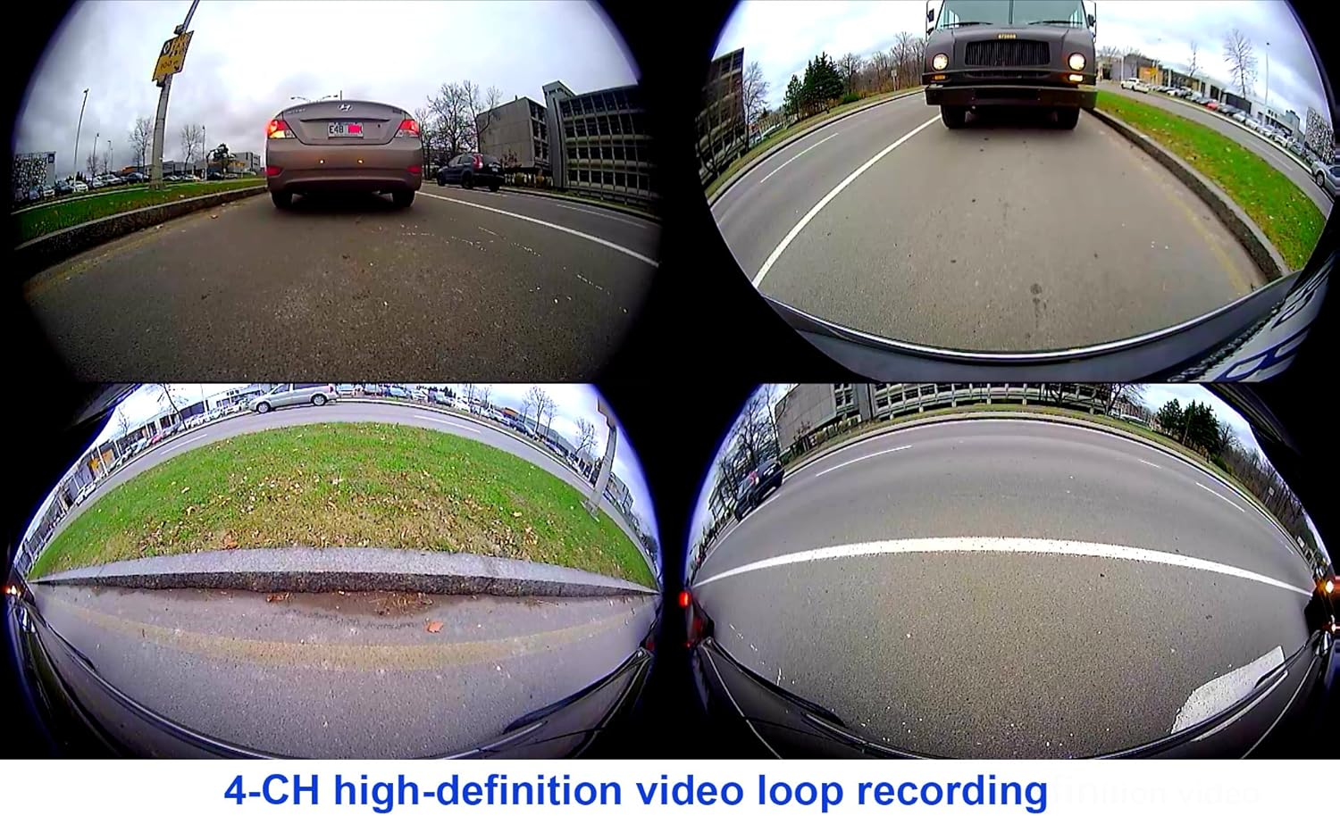 Bird View Camera System with 4 HD Bus Cameras I792
