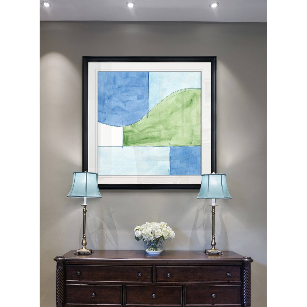 Framed Giclee Print 38x38 Q294