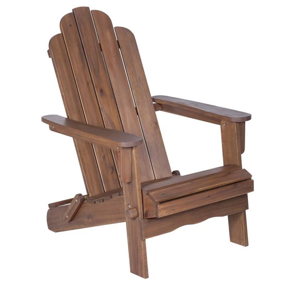 Dark Brown Acacia Adirondack Chair G81178