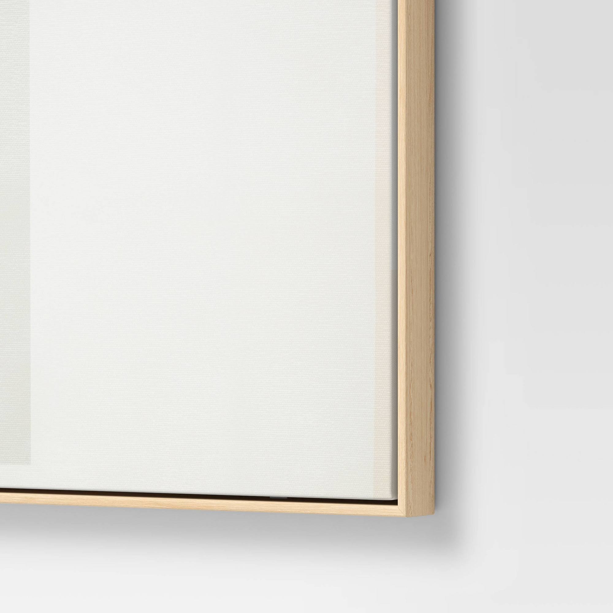 24x22 Geometric Abstract Framed Wall Canvas E388