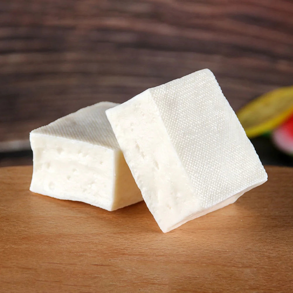 Simulated Tofu Block Model Plastic Play Food Kitchen Child L424179