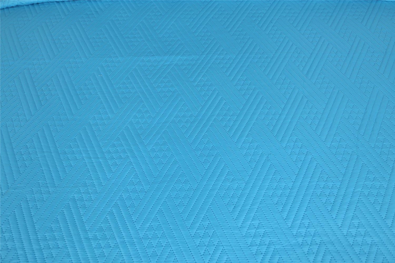 Turquoise Lagoon Light Blue Cal King 3-Pieces Quilt Set E319755