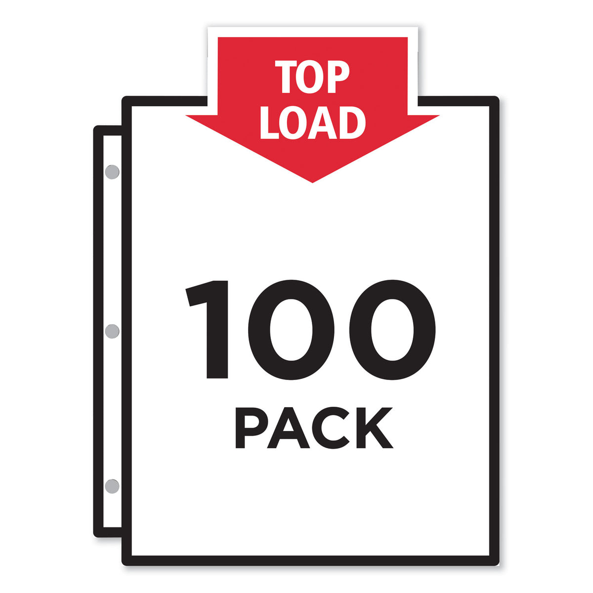 Clear Recycled Polypropylene Sheet Protector, 100/Box U1034