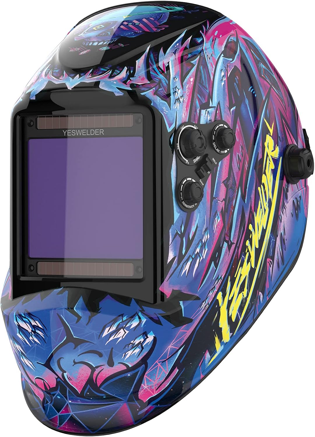 Large Viewing True Color Solar Power Auto Darkening Welding Helmet with 4 Arc Sensor L833