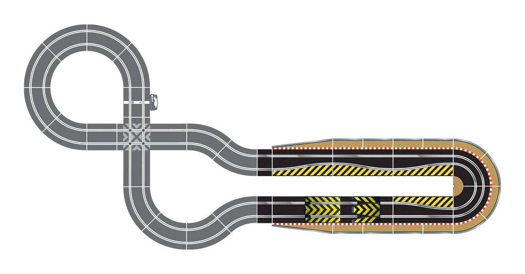 Track Extension Pack with Ramp Up and Ramp Down, 2 Hairpin Curves, 2x 1/4 Straight, 4 Side Z2315