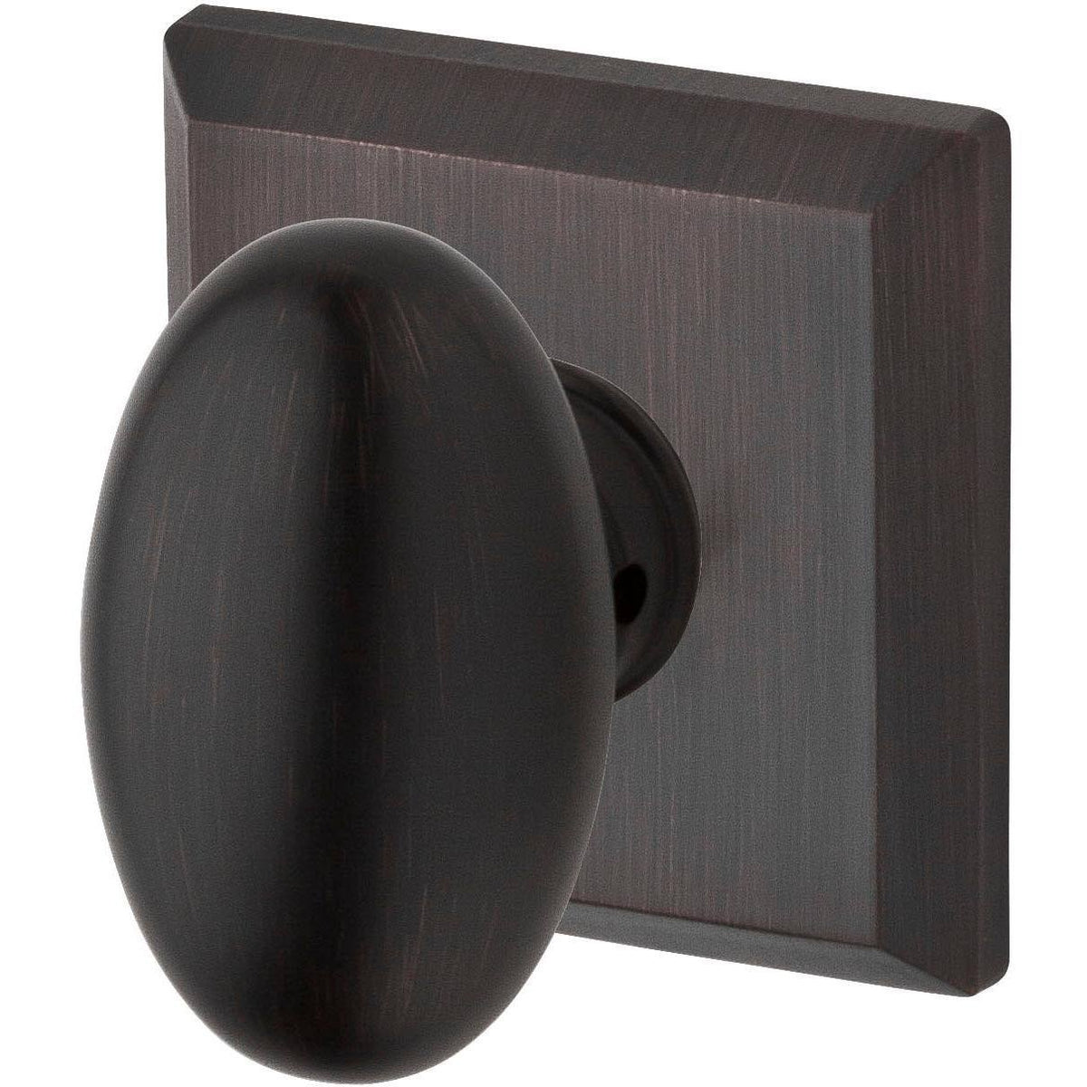 Ellipse Passage Knobset with Traditional Square Rose I853