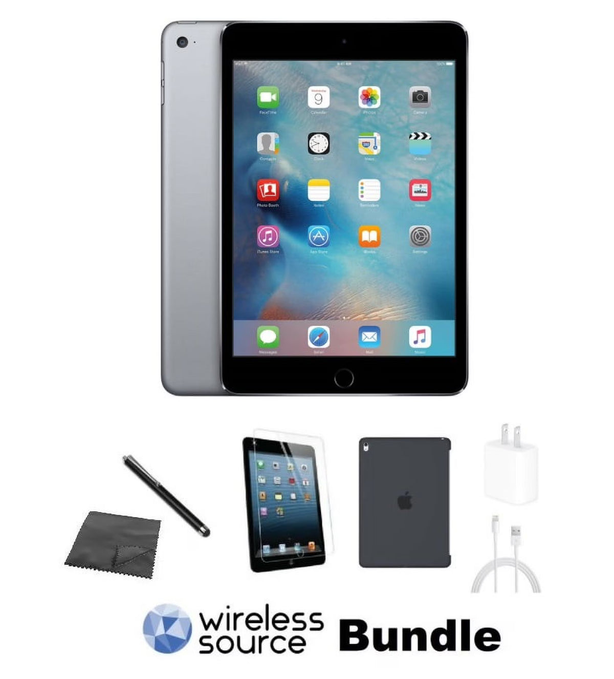 Used iPad Mini 2 16GB Space Gray WiFi 7.9" Tablet Bundle R6459