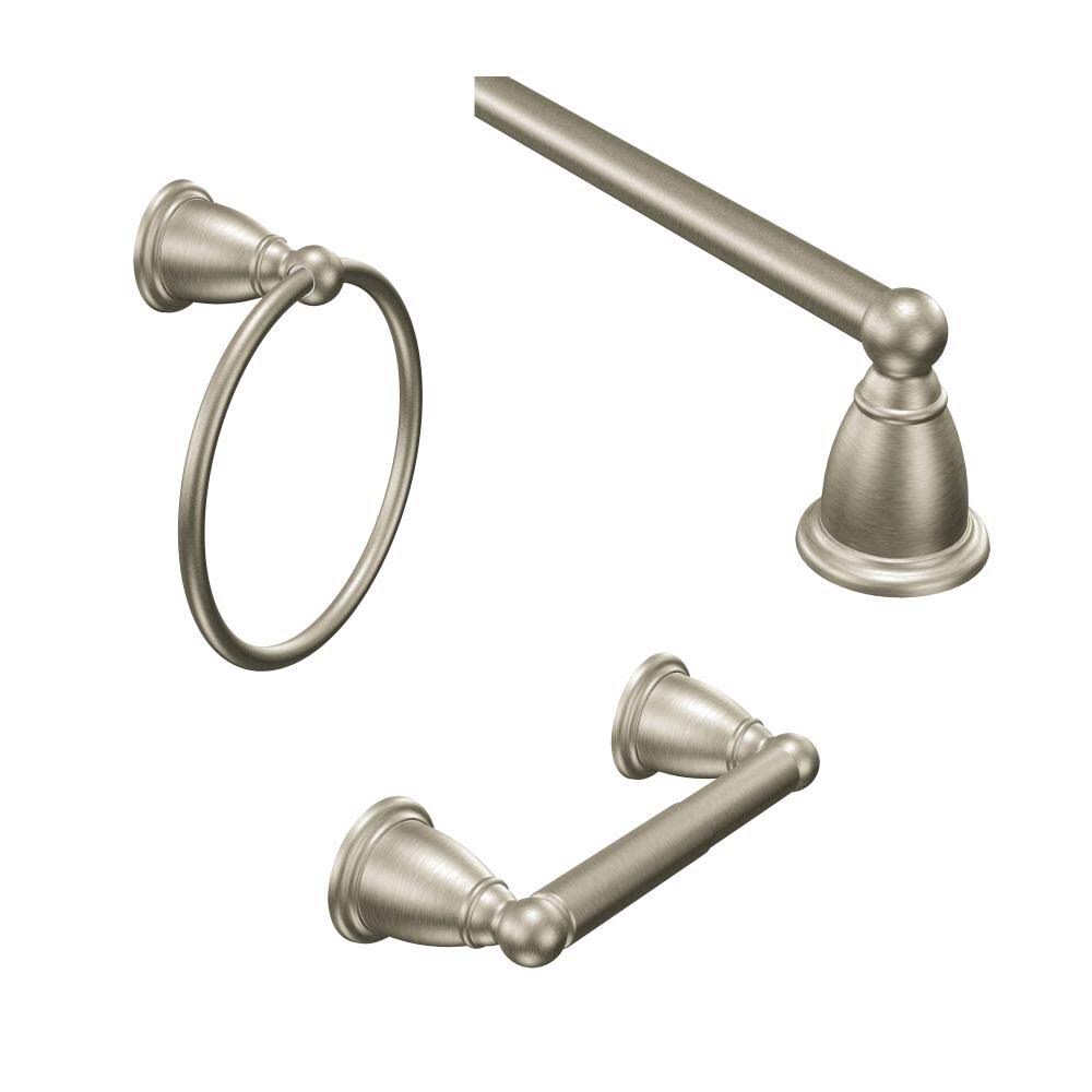 3-Piece Brushed Nickel Bathroom Hardware Set R1647