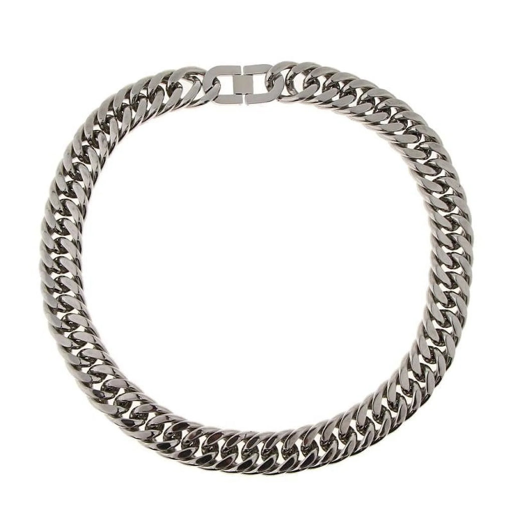 Stainless Steel Cuban Link Chain Necklace J3454
