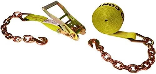 2 Inch x 30 Foot Ratchet Straps Chain End 10 Pack U6889