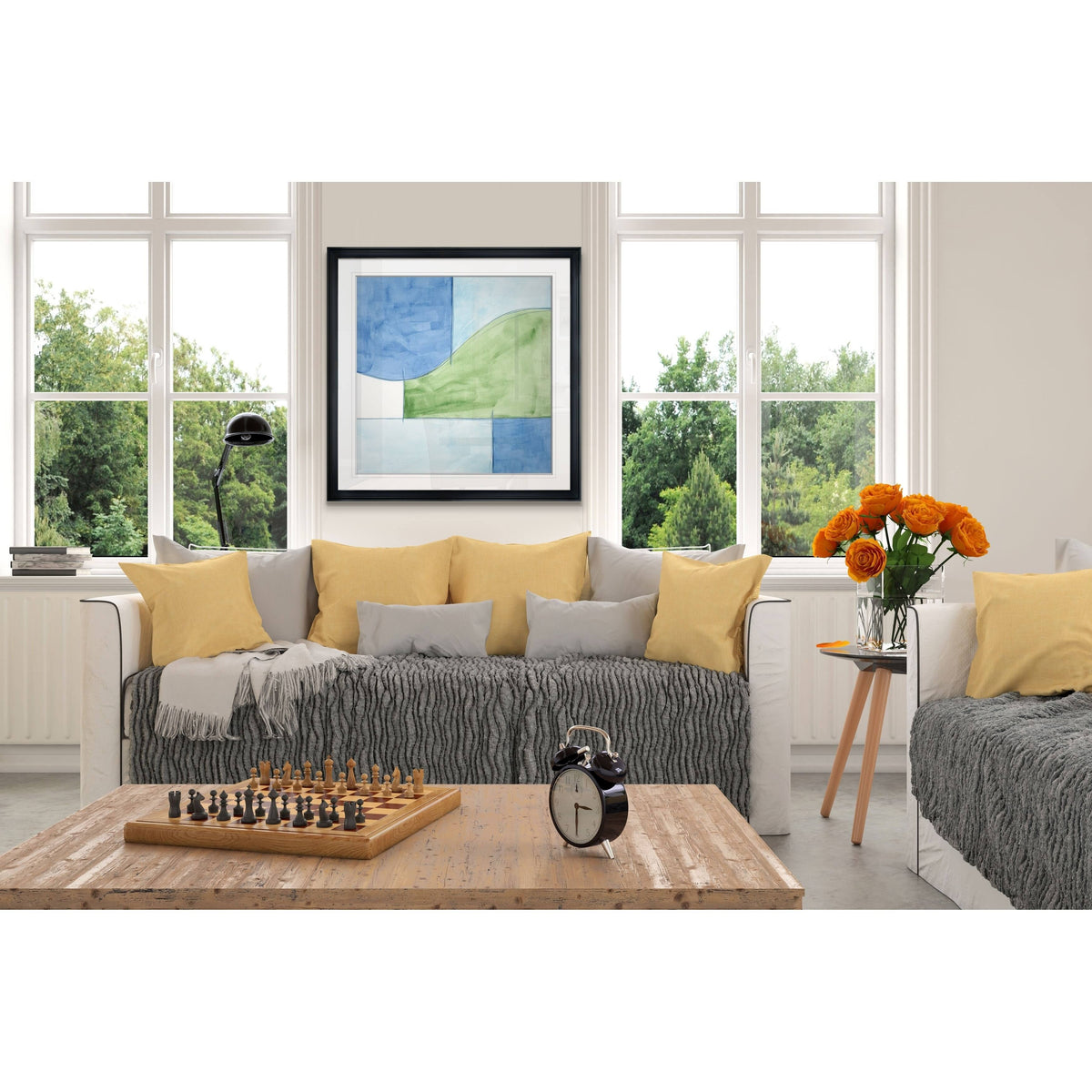 Framed Giclee Print 38x38 Q294