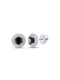 10kt White Gold Diamond Stud Earrings 1 Cttw R39235