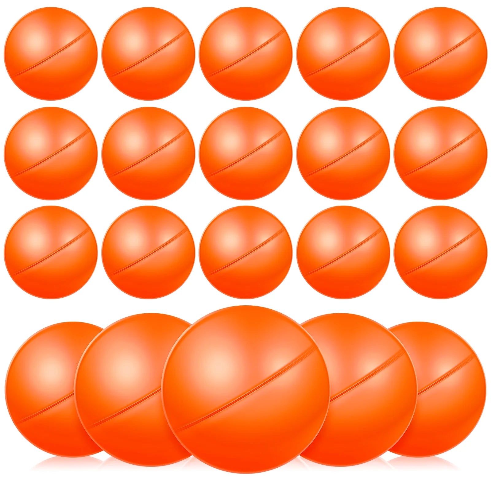 25 Pcs Plastic Hollow Openable Lottery Balls W431122