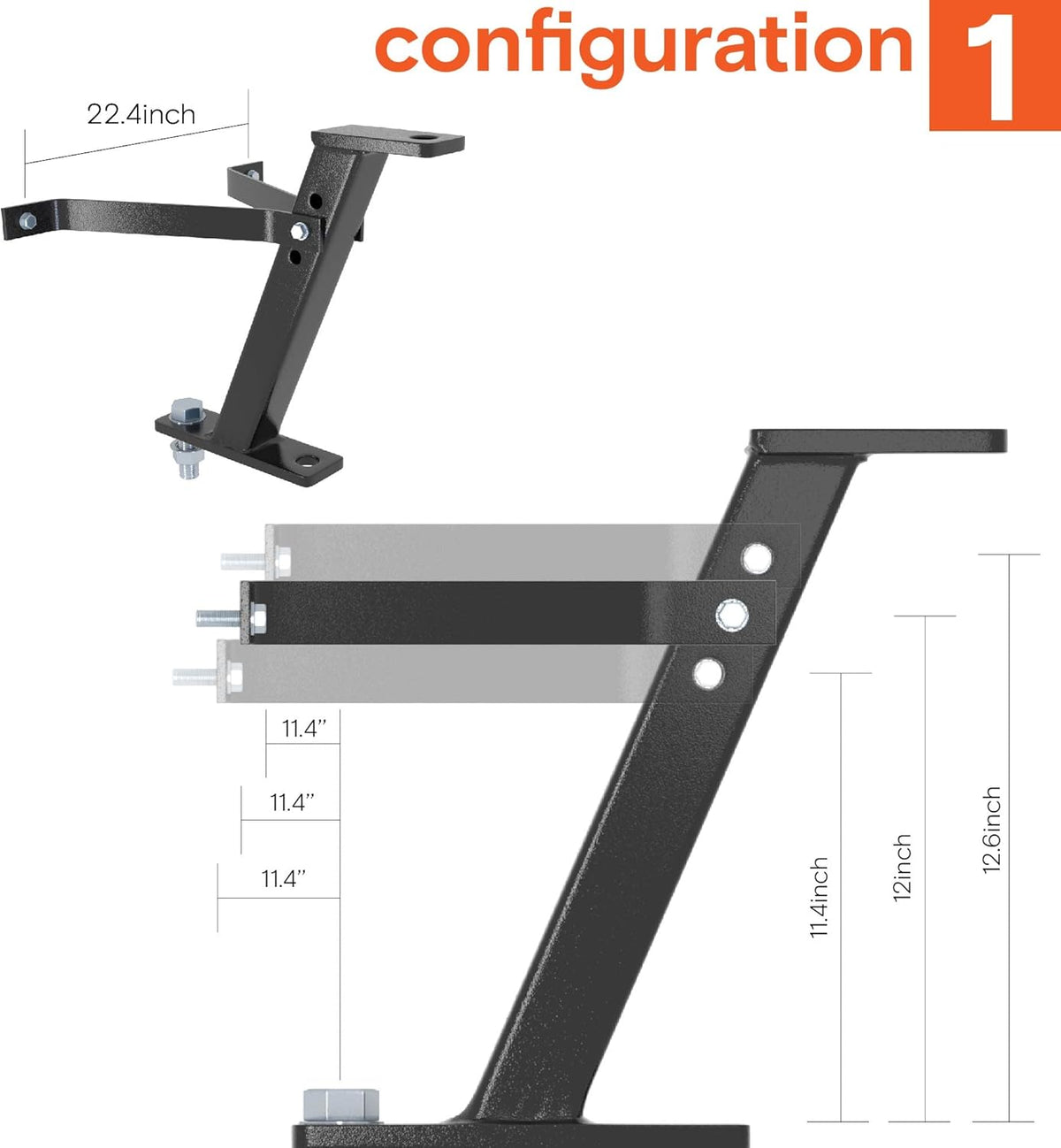 Lawn Mower Tractor Hitch Tow Kit Extension Parts Pack of 2 A123
