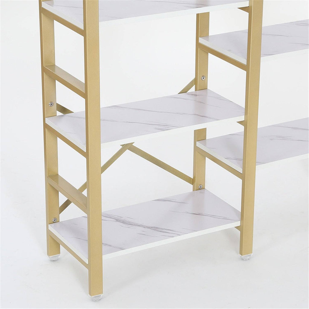 Gold 5-Shelf Bookcase T4916