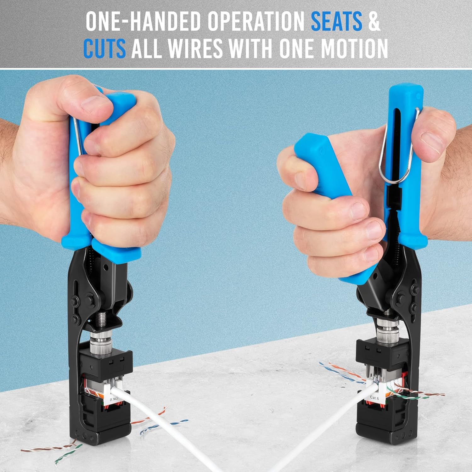 Speed Termination Tool for Everest Media RJ45 Cat6/5e & Cat6A UTP Keystone Jacks L448
