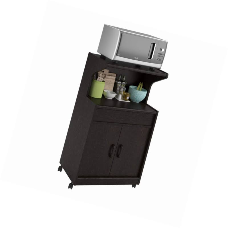 Microwave Cart with Shelf Espresso R8710