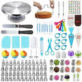 307 Pcs Cake Decorating Kit with Aluminium Alloy Revolving Cake Turntable F65865