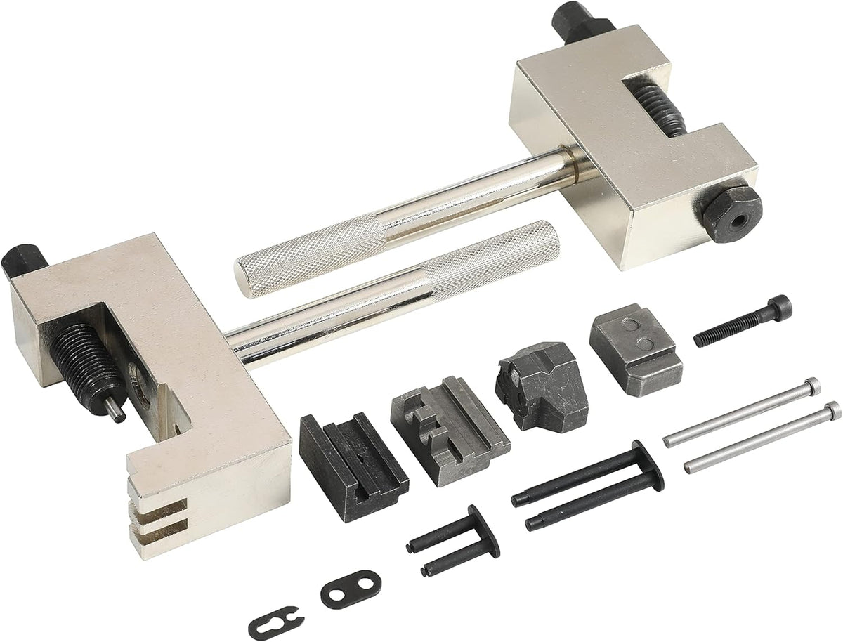Engine Timing Chain and Chain Riveting Tool Kit with Carrying Case Pack of 2 U267