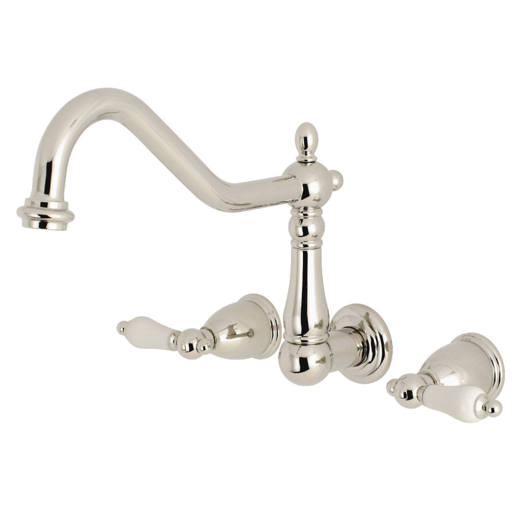 Polished Nickel Wall Mount Tub Filler R64140