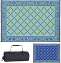 Blue/Light-Green 9-Feet x 12-Feet Outdoor Patio Camping Mat G26147