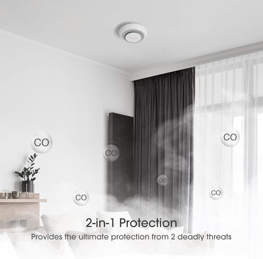 6-Pack Wireless Interconnected Smoke and Carbon Monoxide Detector Alarm L390