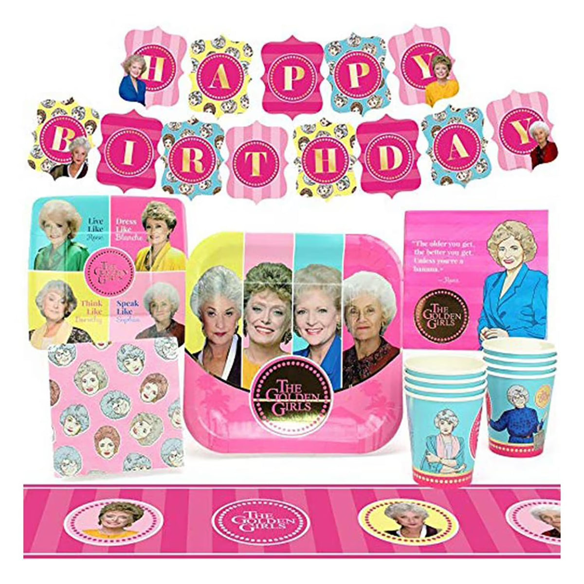 58 Pieces Birthday Party Supplies Pack A3570